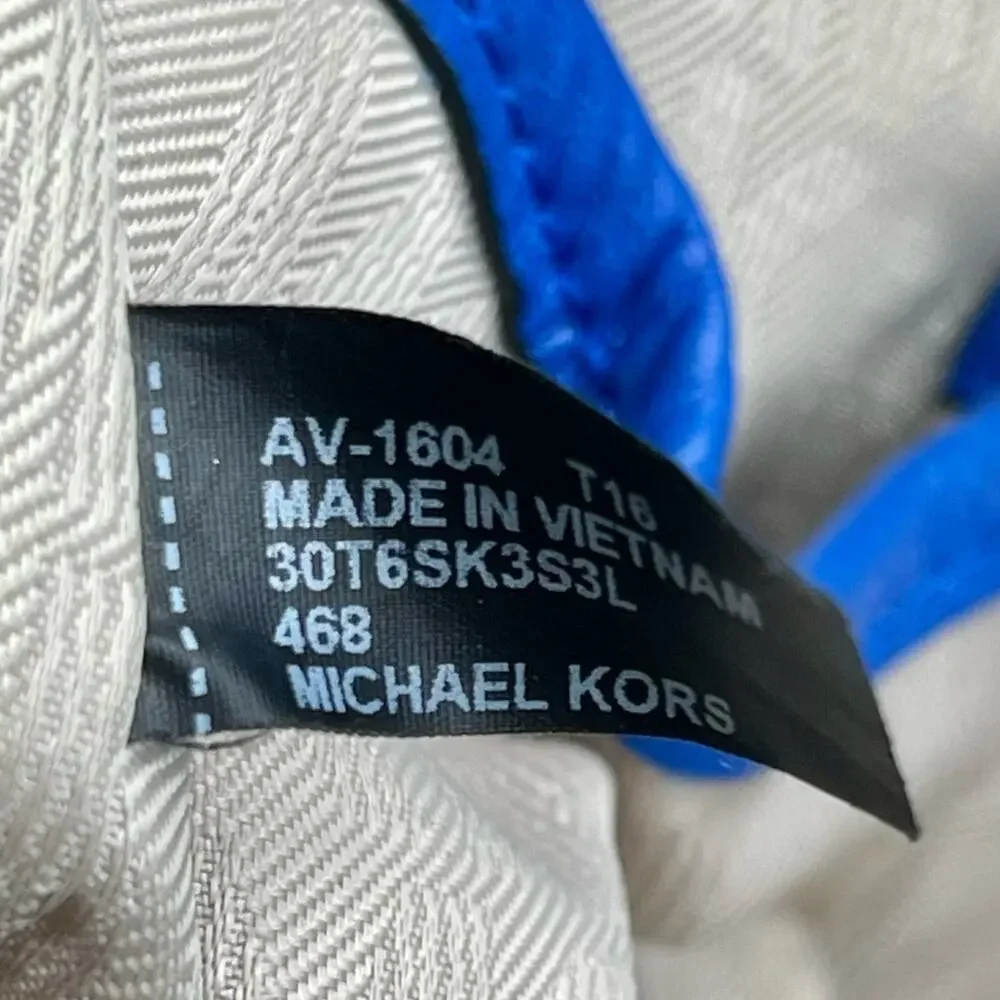 MICHAEL Michael Kors Large Kirby Satchel Electric Blue EUC - Picture 8 of 16